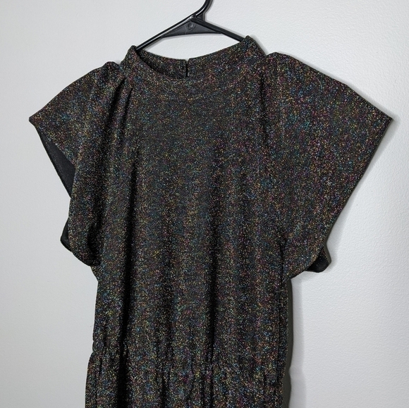 Nine West black colorful sparkle jumpsuit XS - Picture 6 of 10